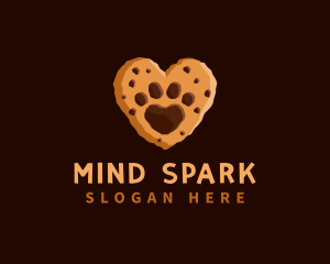 Heart Paw Cookie logo design