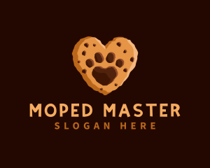 Heart Paw Cookie logo design