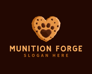 Heart Paw Cookie logo design