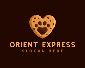 Heart Paw Cookie logo design