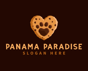 Heart Paw Cookie logo design