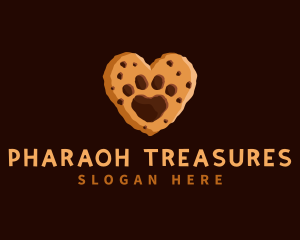 Heart Paw Cookie logo design