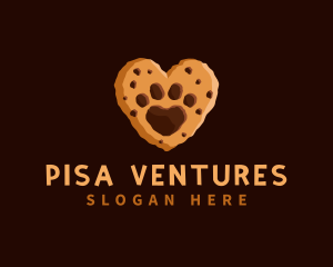 Heart Paw Cookie logo design