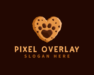 Heart Paw Cookie logo design