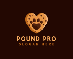 Heart Paw Cookie logo design