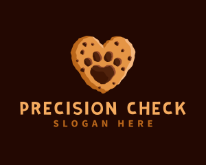 Heart Paw Cookie logo design