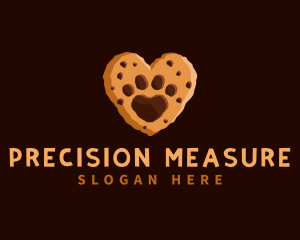 Heart Paw Cookie logo design