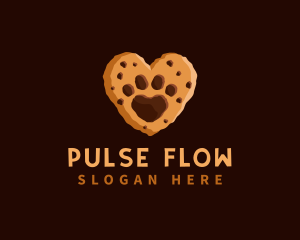 Heart Paw Cookie logo design