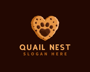 Heart Paw Cookie logo design