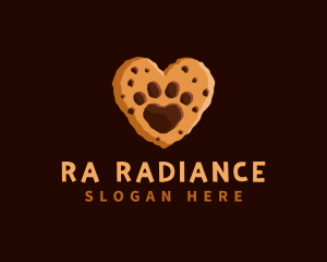 Heart Paw Cookie logo design