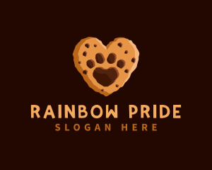 Heart Paw Cookie logo design