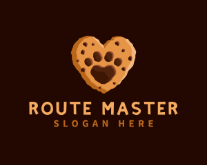 Heart Paw Cookie logo design