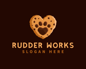 Heart Paw Cookie logo design