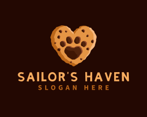 Heart Paw Cookie logo design