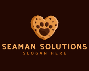 Heart Paw Cookie logo design