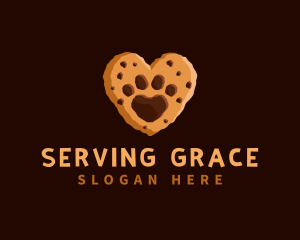 Heart Paw Cookie logo design