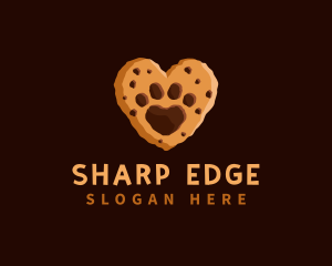 Heart Paw Cookie logo design