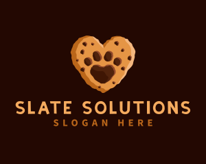 Heart Paw Cookie logo design