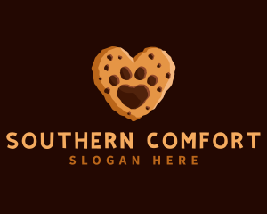 Heart Paw Cookie logo design