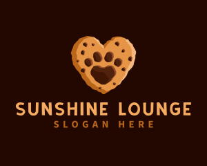 Heart Paw Cookie logo design