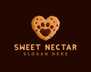 Heart Paw Cookie logo design