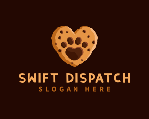 Heart Paw Cookie logo design