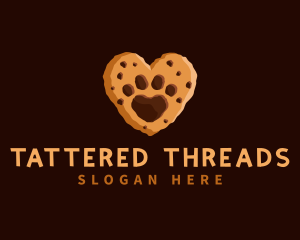 Heart Paw Cookie logo design