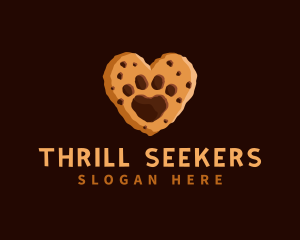 Heart Paw Cookie logo design