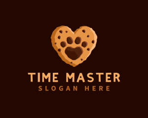 Heart Paw Cookie logo design