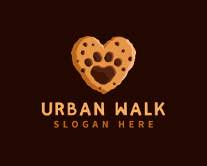 Heart Paw Cookie logo design