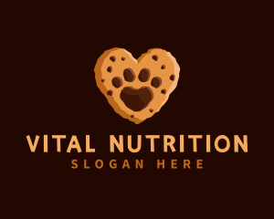 Heart Paw Cookie logo design