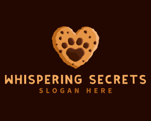 Heart Paw Cookie logo design