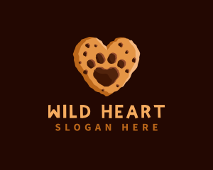 Heart Paw Cookie logo design