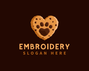 Heart Paw Cookie logo design