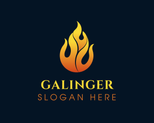 Flame Fire Blazing Logo