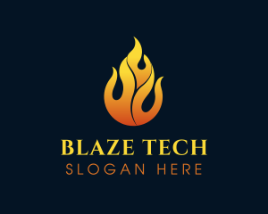 Blaze - Flame Fire Blazing logo design