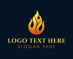 Flame Fire Blazing Logo