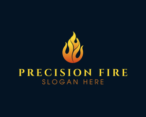 Flame Fire Blazing logo design