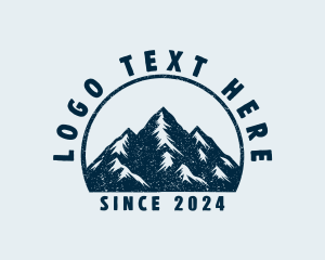 Trekking - Summit Mountain Hiker logo design