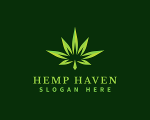 Cannabis Leaf Hemp logo design