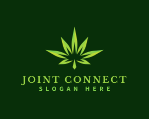 Joint - Cannabis Leaf Hemp logo design
