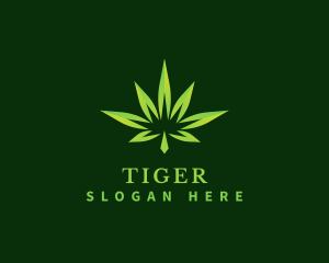 Hash - Cannabis Leaf Hemp logo design