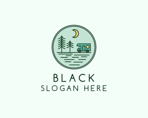 Tent - Trailer Camping Caravan logo design