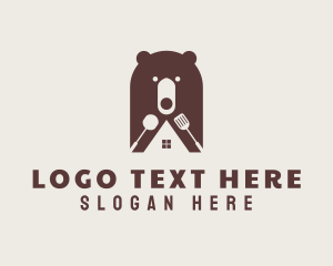 Animal - Bear Cook House logo design