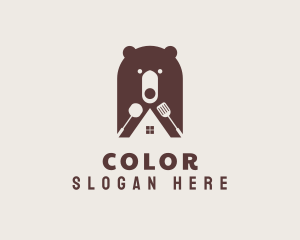 Character - Bear Cook House logo design