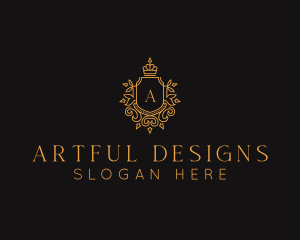 Elegant Royalty Shield logo design