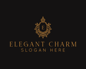 Elegant Royalty Shield logo design