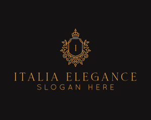 Elegant Royalty Shield logo design