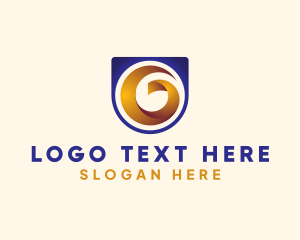 Application - Ribbon Spiral Letter G logo design