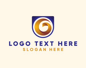 Cyber - Ribbon Spiral Letter G logo design